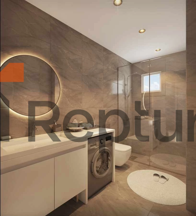 Family concept project in the center of a green area