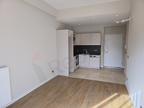 Modern design unfurnished 1+1 flat living room