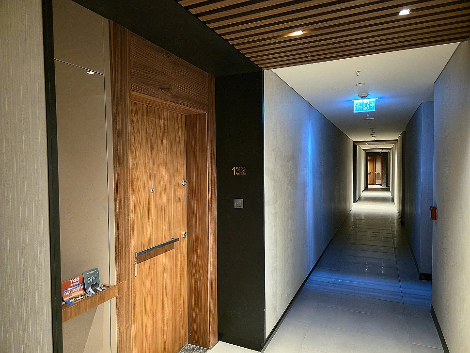 Image of a modern designed, bright corridor.