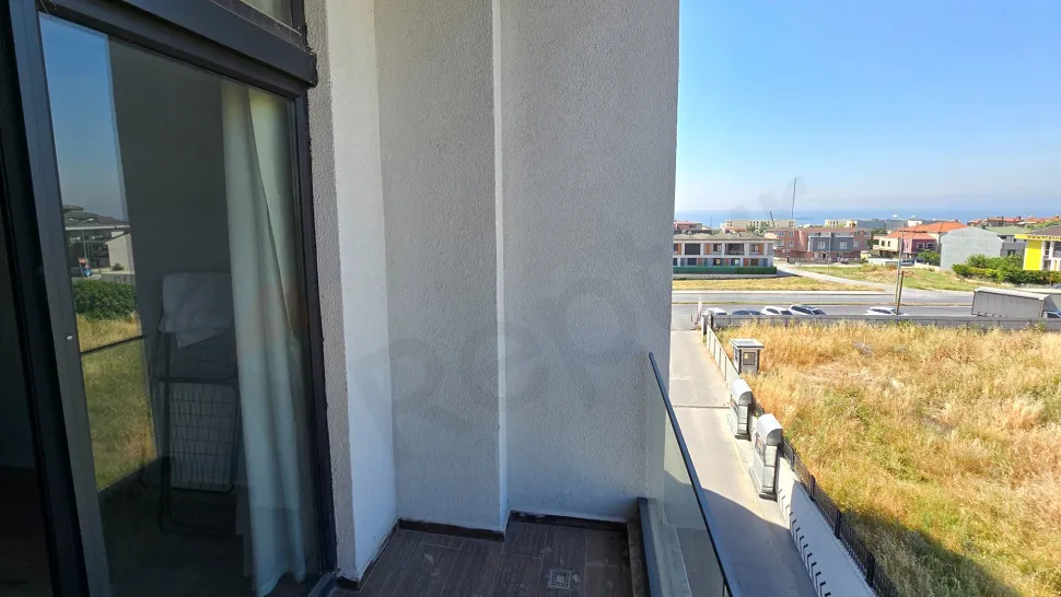 Modern and spacious apartment balcony in Beylikdüzü, Istanbul.