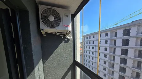 Spacious balcony area of an apartment