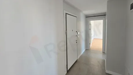 Modern and spacious interior hallway of an apartment in Küçükçekmece, Istanbul.