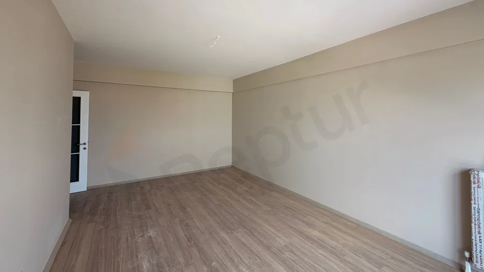 Spacious and bright modern living room area of a 3+1 apartment in Pendik.