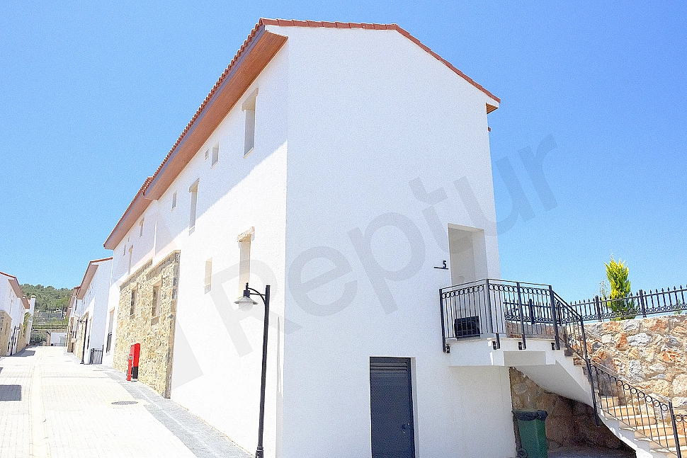 Exterior view of a villa for sale in Bodrum.