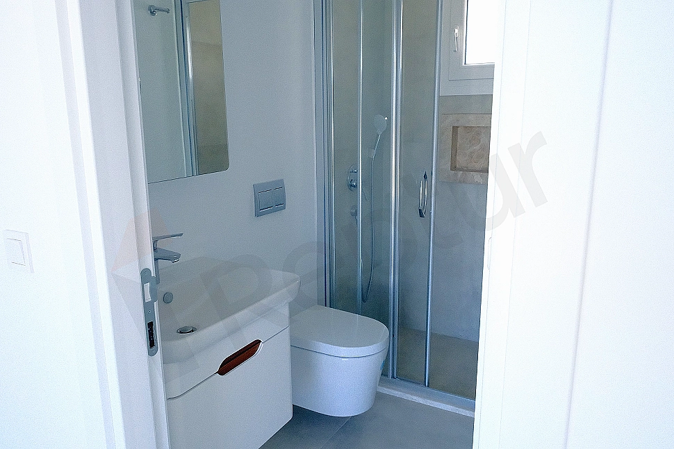 Image of a modern designed bathroom.