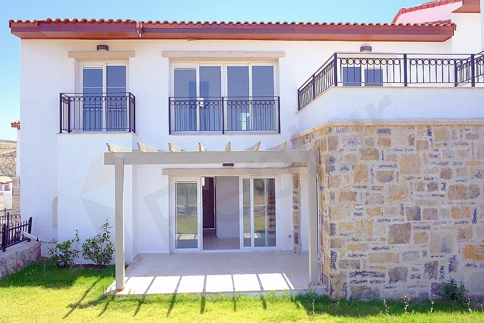 Exterior view of villa for sale in Bodrum.