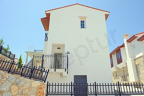 Exterior view of villa for sale in Bodrum.