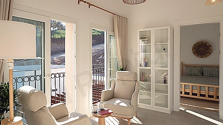 Bright and spacious living room.