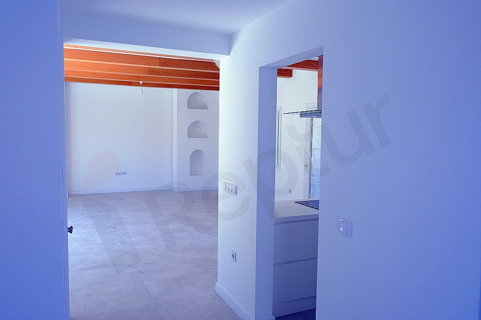 Spacious and bright villa corridor.