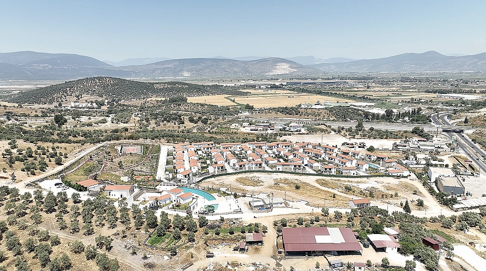 Image of a villa with a panoramic view in Bodrum.