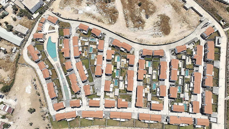 Image of a villa with a panoramic view in Bodrum.