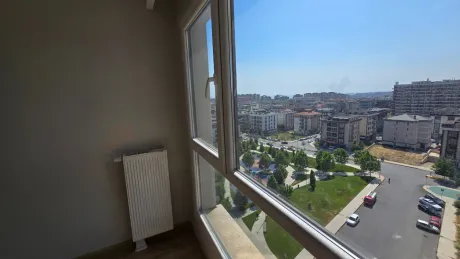 Panoramic city view of Beylikduzu district in Istanbul with modern buildings.