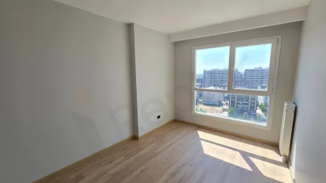 Modernly designed, spacious and bright bedroom interior.