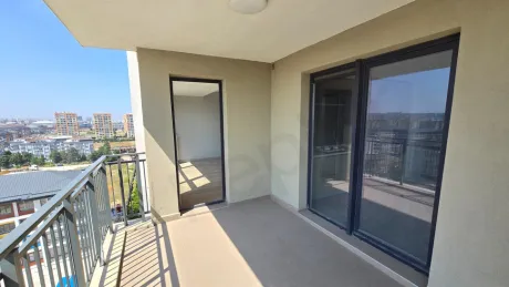 View of a modern and spacious apartment balcony located in Beylikdüzü, Istanbul.