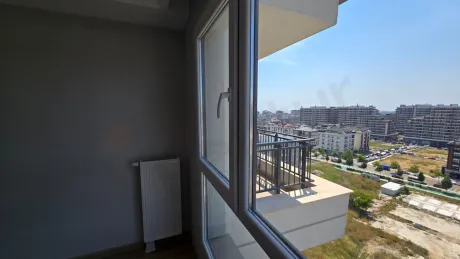 Panoramic city view in Beylikdüzü where modern buildings meet the horizon.