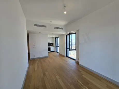 Spacious and bright living room area of a modern residence apartment in Sisli.