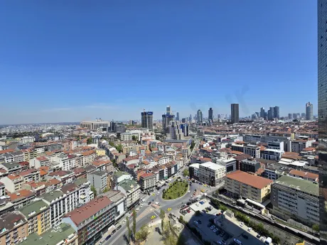 Panoramic city view of Sisli Istanbul