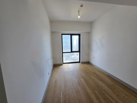 Spacious and bright bedroom view of a modern residence apartment in Sisli.