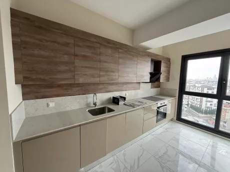 Modern designed, spacious and bright kitchen area