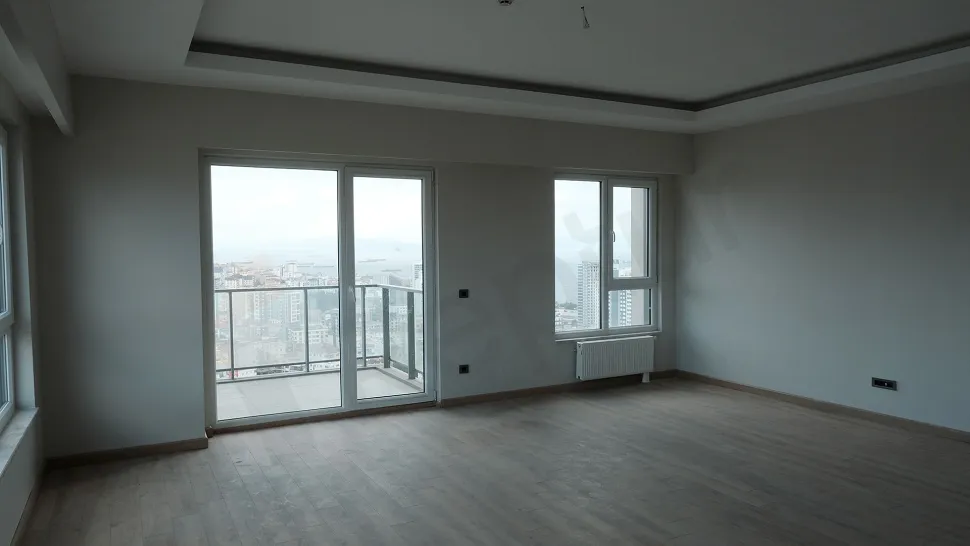 Spacious and bright living room area of a modern apartment located in Kartal.
