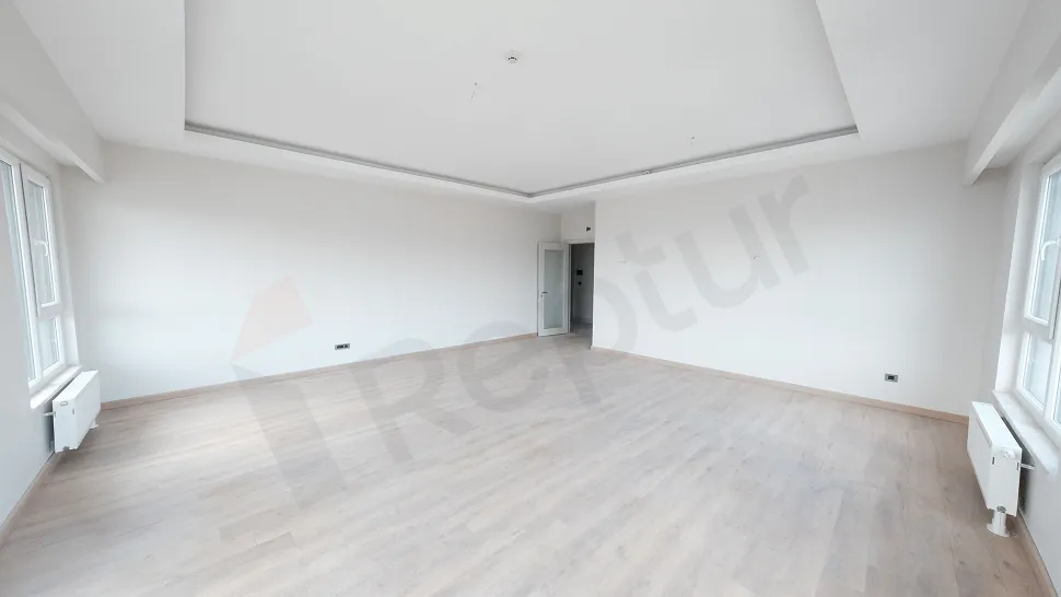 Modern design, spacious and bright living room area in Kartal.