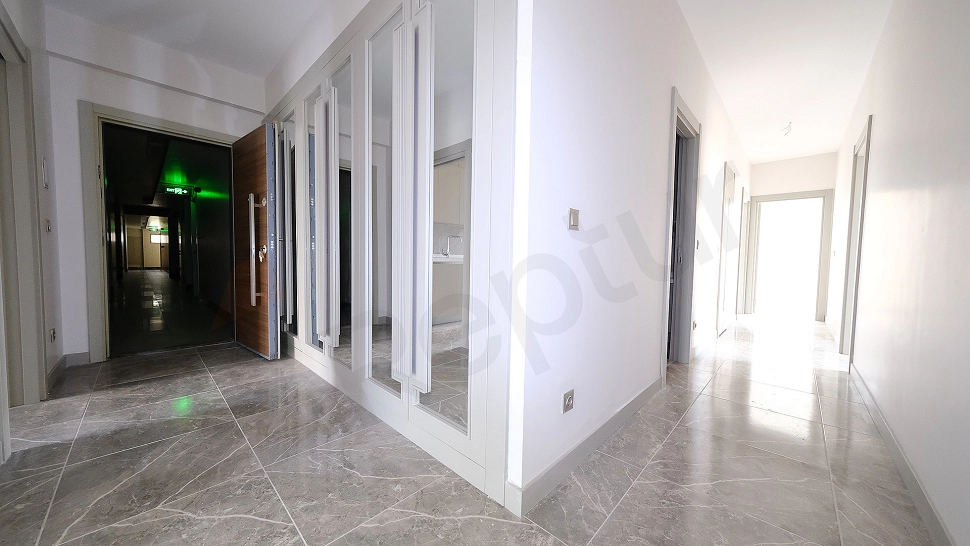 Interior of a modern apartment corridor.