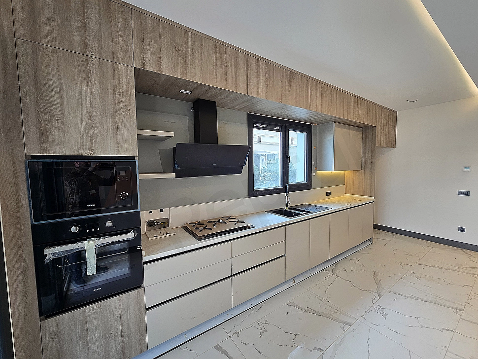 Image of a modern designed, bright and spacious kitchen.