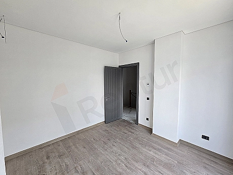 Stylish and modern bedroom interior.