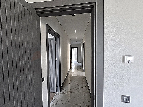 Interior photo of a hallway in a villa for sale in Başakşehir.