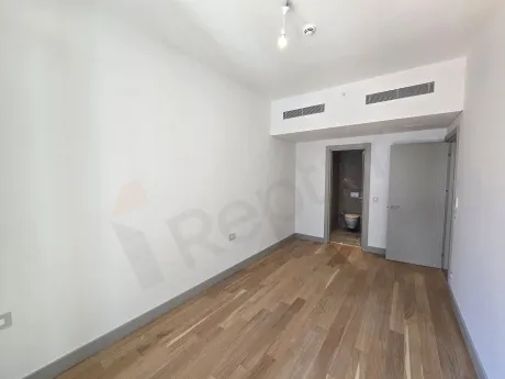 Modern design, spacious and bright bedroom interior.