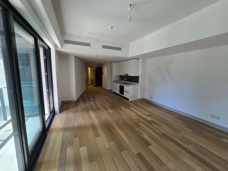 Spacious and bright living room view of a modern apartment located in Sisli.