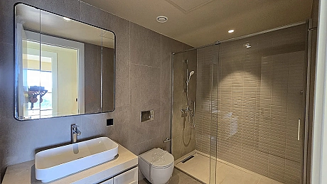 Modern and stylish bathroom interior with high-quality sanitaryware.