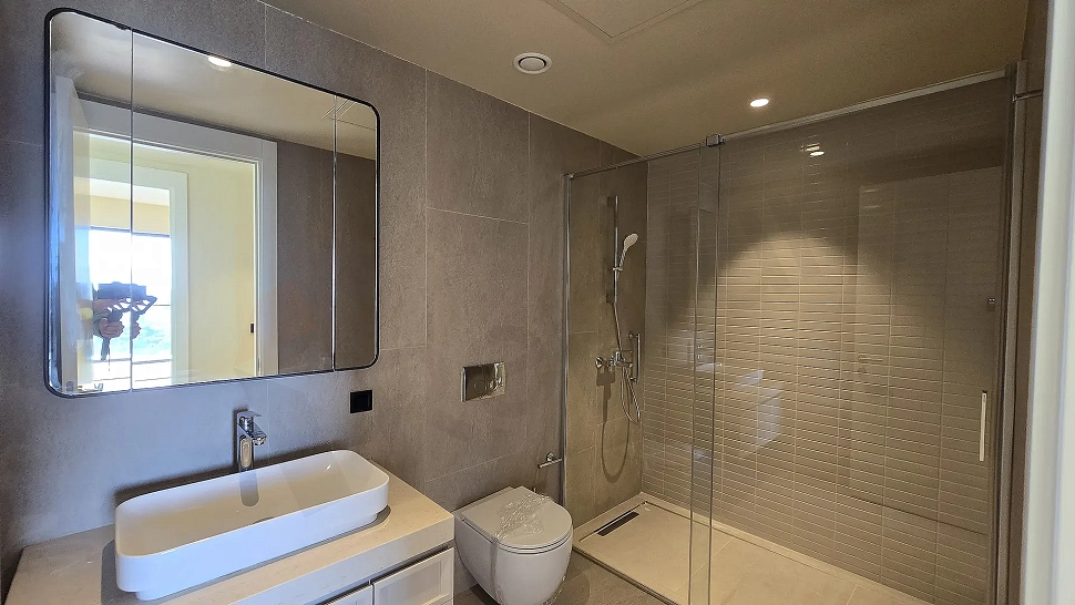 Modern and stylish bathroom interior with high-quality sanitaryware.