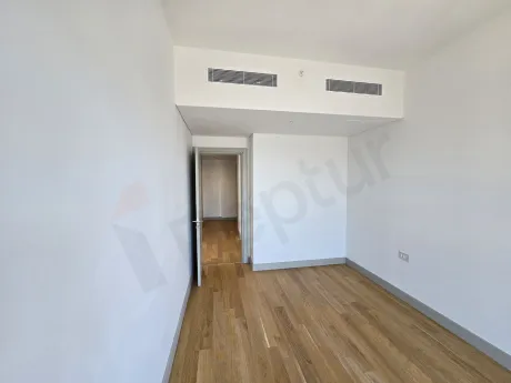 Modern and spacious bedroom interior in a luxury residence project in Sisli.