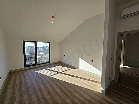 Modern bedroom interior.