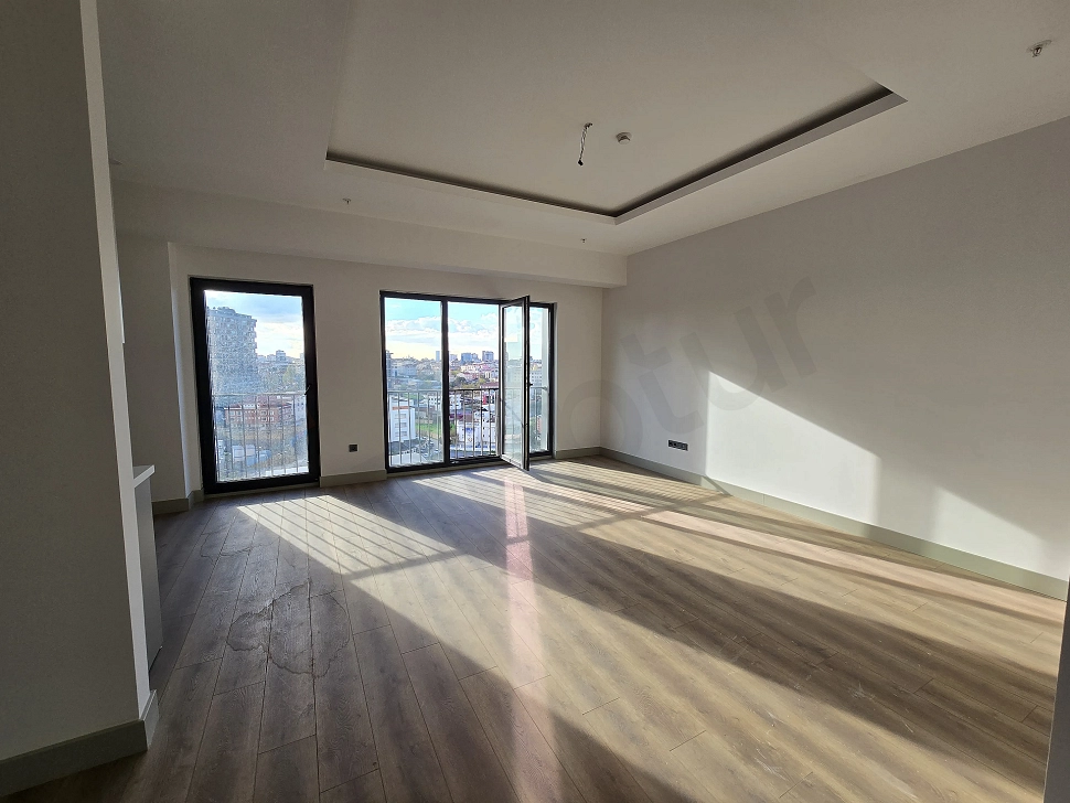 Bright and spacious living room photo.