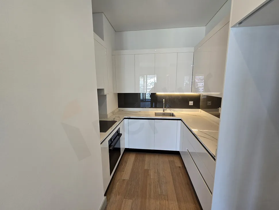Kitchen area of a modern residence apartment in Sisli