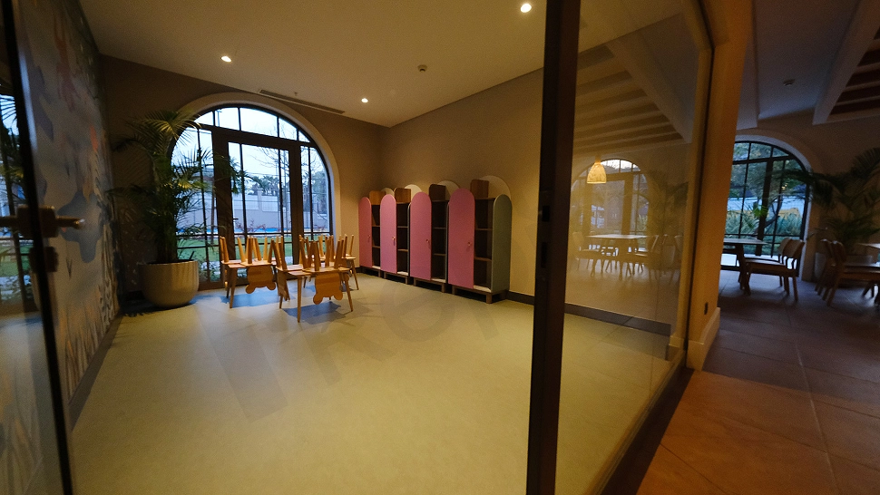 Image of the lobby area of a modern designed apartment.