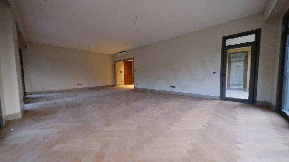 Spacious and bright living room.