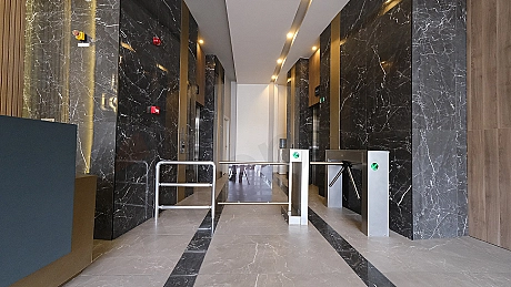 Image of a modern designed lobby area.