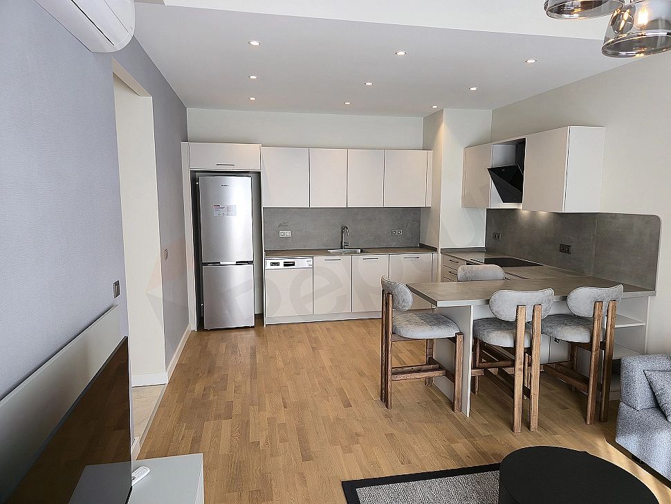 Furnished living room image.