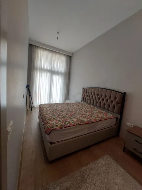 Modern and spacious bedroom interior of a luxury apartment in Beylikdüzü.