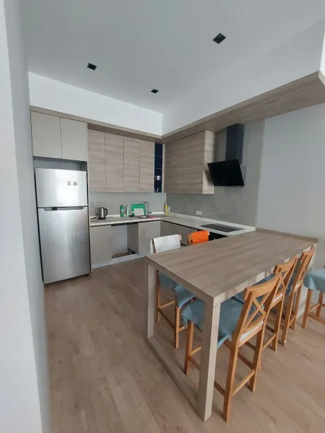 Modern designed, spacious and bright kitchen of a 2+1 apartment in Beylikdüzü.