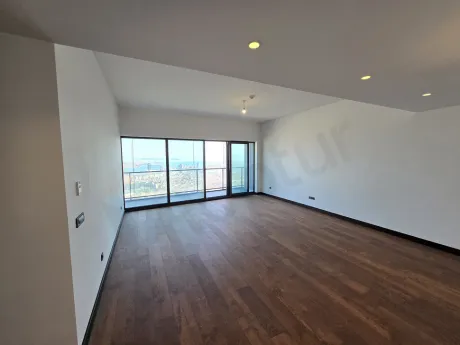 Modern and spacious bedroom view in Sisli