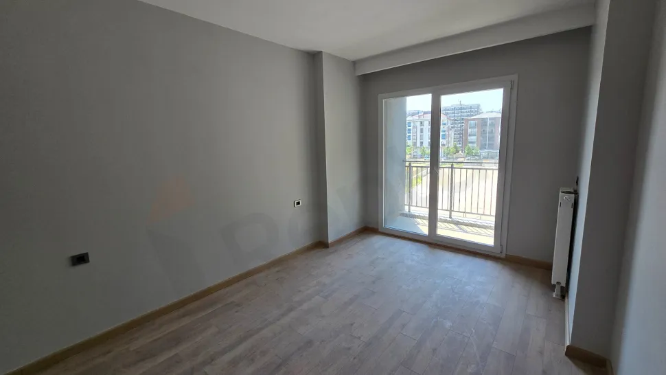 Modern and spacious bedroom design of a luxury apartment in Beylikduzu, Istanbul.