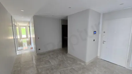 Modern designed, stylish indoor staircase view in an apartment.