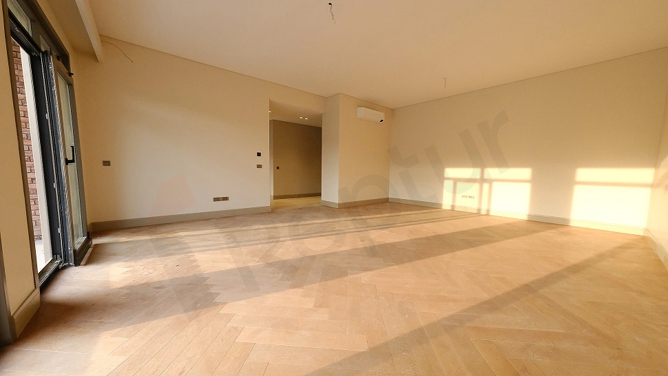 Spacious and bright living room.