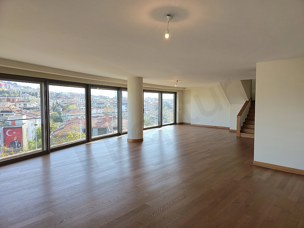 Stylish and modern designed living room.