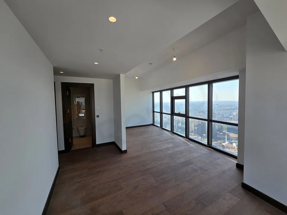 Modern and spacious bedroom interior design.