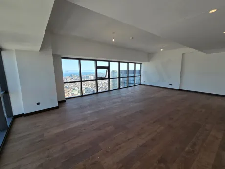 Modern and spacious dining room area in a luxury residence apartment in Şişli.